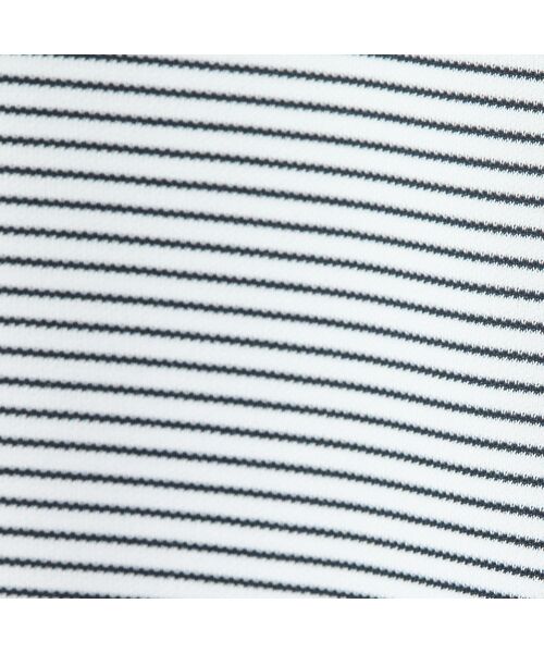 missel / ミゼール カットソー | 【洗える・日本製・L~4Lサイズ】ヘムシフォンAラインボーダーTシャツ | 詳細5