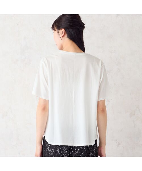 missel / ミゼール カットソー | 【洗える・M~3Lサイズ】チュールハートTシャツ | 詳細1
