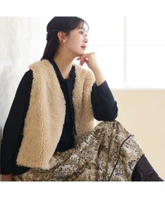 missel / ミゼール ベスト | 【毎年人気・3Lサイズあり】ふわふわフェイクファーベスト