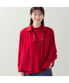 missel / ミゼール カーディガン・ボレロ | 【洗える・アンサンブル可・L～4Lサイズ】ベア天×針抜きカーディガン