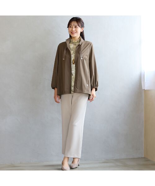 missel / ミゼール その他パンツ | 【洗える・快適ストレッチ・日本製・L~4L】イージーセミワイドストレートパンツ | 詳細2