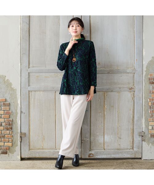 missel / ミゼール その他パンツ | 【洗える・快適ストレッチ・日本製・L~4L】イージーセミワイドストレートパンツ | 詳細3