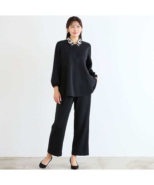 missel / ミゼール その他パンツ | 【洗える・快適ストレッチ・日本製・L~4L】イージーセミワイドストレートパンツ | 詳細15