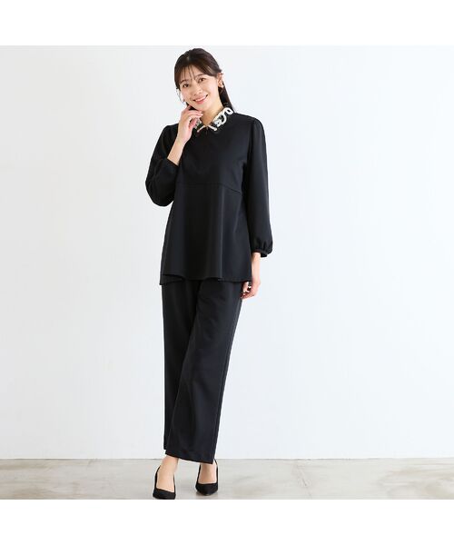 missel / ミゼール その他パンツ | 【洗える・快適ストレッチ・日本製・L~4L】イージーセミワイドストレートパンツ | 詳細16