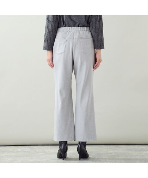 missel / ミゼール その他パンツ | 【洗える・美脚シルエット・L~4Lサイズ】サーモサキソニーセミフレアパンツ | 詳細2