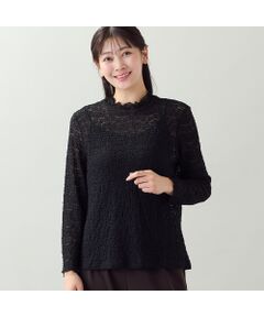 missel / ミゼール カットソー | 【洗える・L～4Lサイズ】ストレッチレースカットソー