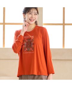 missel / ミゼール カットソー | 【洗える・吸湿発熱素材・日本製・3Lサイズあり】PRINK刺繍カットソー