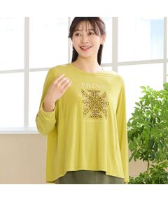 missel / ミゼール カットソー | 【洗える・吸湿発熱素材・日本製・3Lサイズあり】PRINK刺繍カットソー