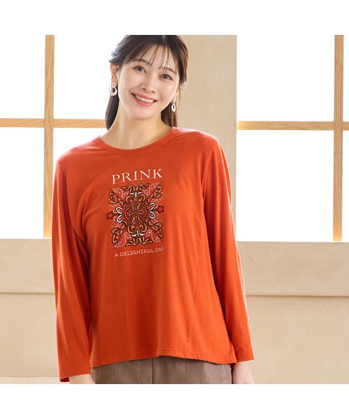 missel / ミゼール カットソー | 【洗える・吸湿発熱素材・日本製・3Lサイズあり】PRINK刺繍カットソー | 詳細6
