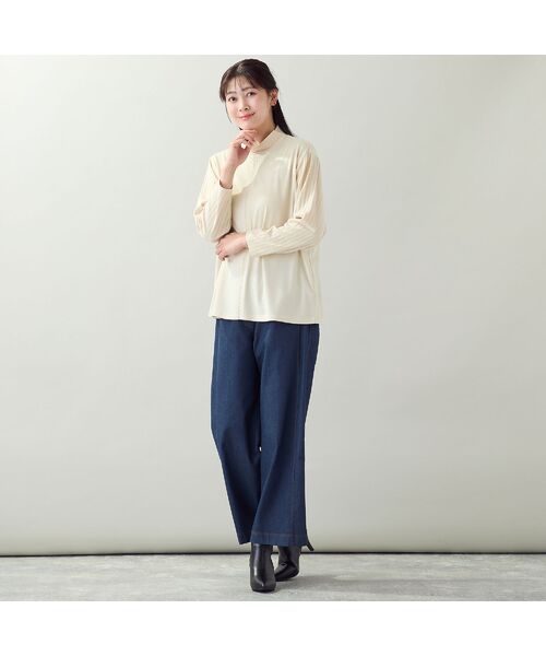 missel / ミゼール カットソー | 【洗える・一部カラーアンサンブル可・L～4Lサイズ】ベア天×針抜きカットソー | 詳細2