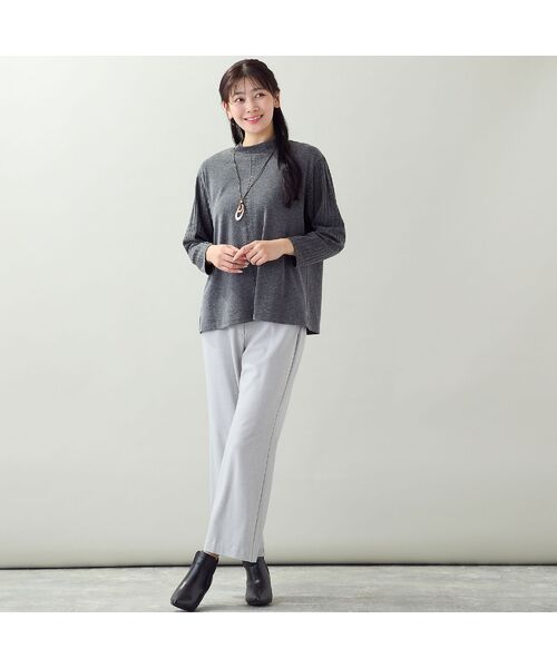 missel / ミゼール カットソー | 【洗える・一部カラーアンサンブル可・L～4Lサイズ】ベア天×針抜きカットソー | 詳細4
