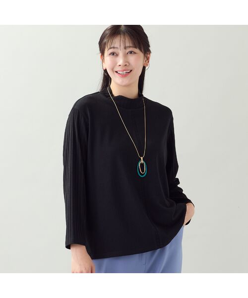 missel / ミゼール カットソー | 【洗える・一部カラーアンサンブル可・L～4Lサイズ】ベア天×針抜きカットソー | 詳細7