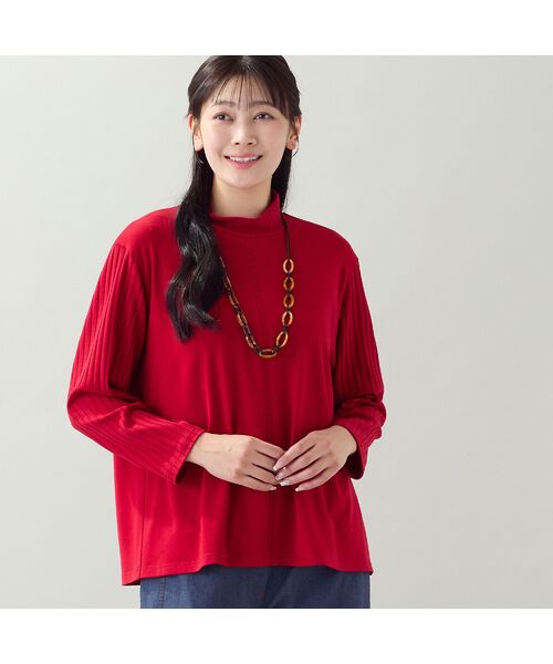 missel / ミゼール カットソー | 【洗える・一部カラーアンサンブル可・L～4Lサイズ】ベア天×針抜きカットソー | 詳細10