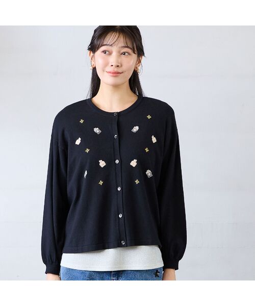 missel / ミゼール カーディガン・ボレロ | 【3Lサイズあり】香水瓶刺繍カーディガン | 詳細8