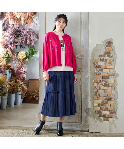 missel / ミゼール カーディガン・ボレロ | 【3Lサイズあり】香水瓶刺繍カーディガン | 詳細15