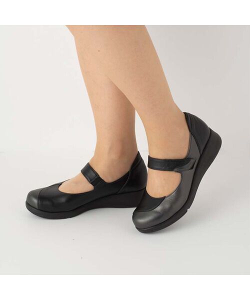 Miss Kyouko / ミスキョウコ フラットシューズ | Miss Kyouko 4E 切り換えストラップシューズ | 詳細1