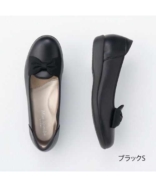 Miss Kyouko/ミスキョウコ 4E 超軽量リボンオペラシューズ ブラック系 22.5 Miss Kyouko/ミスキョウコ 4E 超軽量リボンオペラシューズ ブラック系 22.5