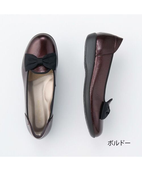 Miss Kyouko/ミスキョウコ 4E 超軽量リボンオペラシューズ ボルドー 24.0 Miss Kyouko/ミスキョウコ 4E 超軽量リボンオペラシューズ ボルドー 24.0