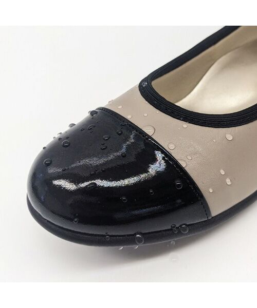 Miss Kyouko / ミスキョウコ フラットシューズ | Miss Kyouko 4E 軽量エナメルコンビフラットシューズ | 詳細6