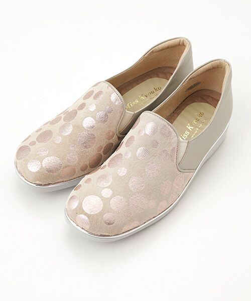 Miss Kyouko / ミスキョウコ フラットシューズ | Miss Kyouko  4Eバブルドットスリッポン | 詳細1