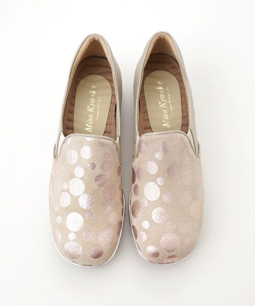 Miss Kyouko / ミスキョウコ フラットシューズ | Miss Kyouko  4Eバブルドットスリッポン | 詳細2