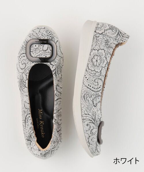 Miss Kyouko / ミスキョウコ バレエシューズ | Miss Kyouko  4E バックルバレエシューズ(PT) | 詳細1