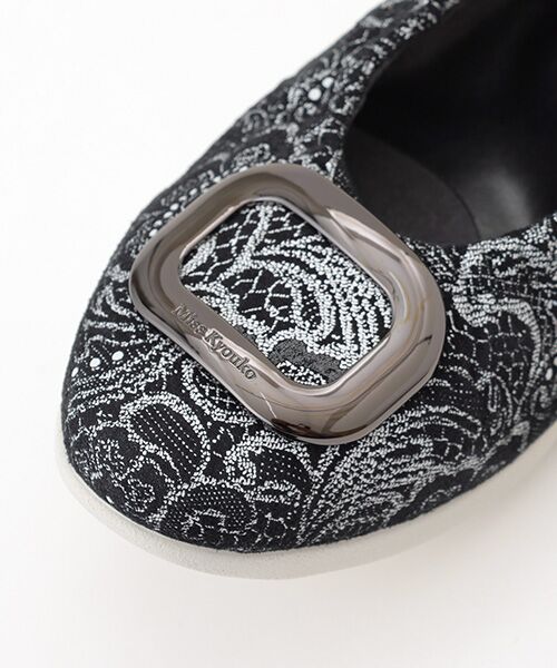 Miss Kyouko / ミスキョウコ バレエシューズ | Miss Kyouko  4E バックルバレエシューズ(PT) | 詳細9