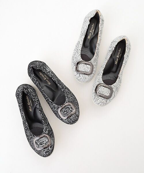 Miss Kyouko / ミスキョウコ バレエシューズ | Miss Kyouko  4E バックルバレエシューズ(PT) | 詳細10