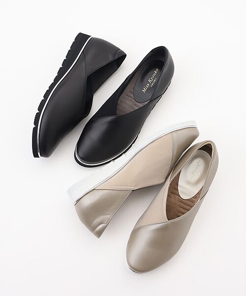 Miss Kyouko / ミスキョウコ フラットシューズ | Miss Kyouko 4E 撥水ストレッチコンビシューズ | 詳細8