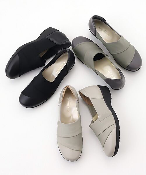 Miss Kyouko / ミスキョウコ フラットシューズ | Miss Kyouko 4E 撥水ストレッチスリッポン | 詳細8