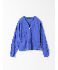 mizuiro ind / ミズイロインド カーディガン・ボレロ | mizuiro ind ワッシャープリーツVネックカーディガン