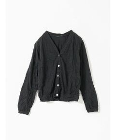 mizuiro ind / ミズイロインド カーディガン・ボレロ | mizuiro ind ワッシャープリーツVネックカーディガン