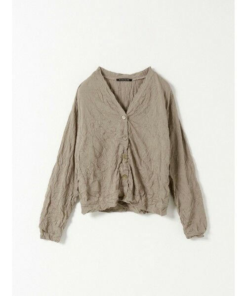 mizuiro ind / ミズイロインド カーディガン・ボレロ | mizuiro ind ワッシャープリーツVネックカーディガン | 詳細10