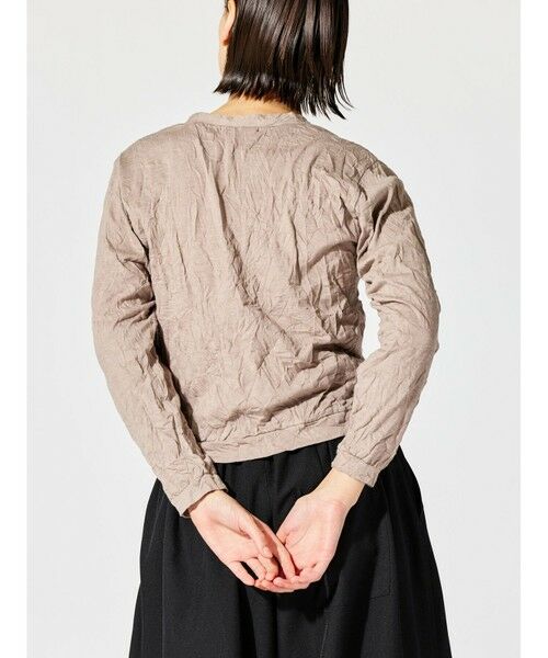 mizuiro ind / ミズイロインド カーディガン・ボレロ | mizuiro ind ワッシャープリーツVネックカーディガン | 詳細18