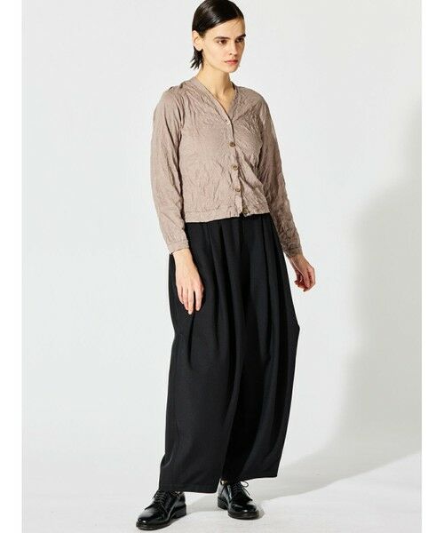 mizuiro ind / ミズイロインド カーディガン・ボレロ | mizuiro ind ワッシャープリーツVネックカーディガン | 詳細14