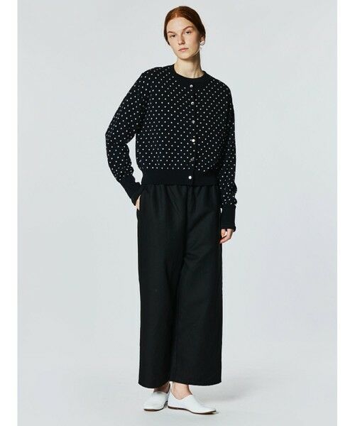 mizuiro ind / ミズイロインド カーディガン・ボレロ | mizuiro ind ドットJQクルーネックカーディガン | 詳細9