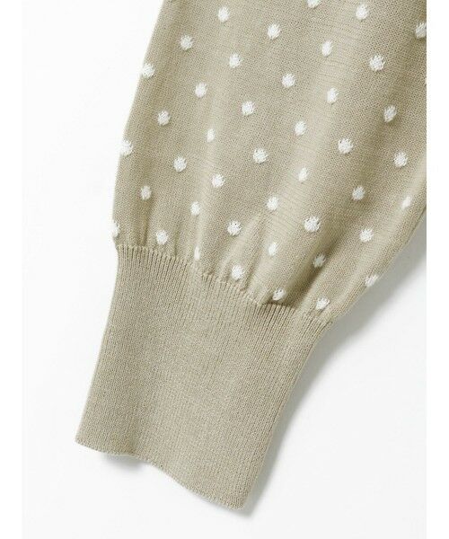 mizuiro ind / ミズイロインド カーディガン・ボレロ | mizuiro ind ドットJQクルーネックカーディガン | 詳細15