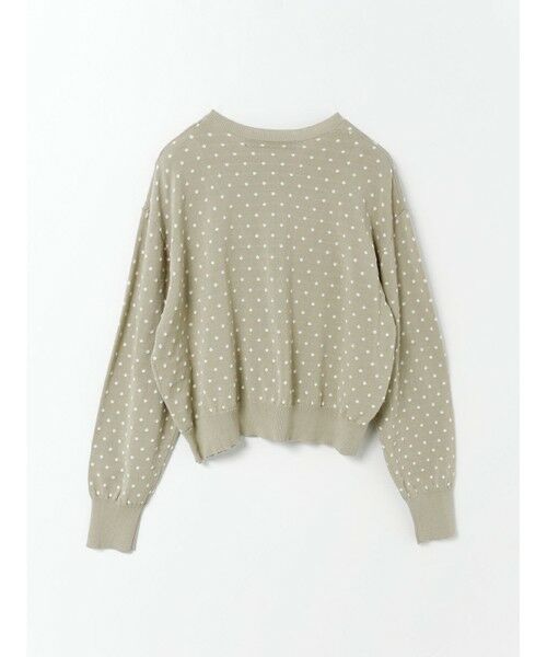 mizuiro ind / ミズイロインド カーディガン・ボレロ | mizuiro ind ドットJQクルーネックカーディガン | 詳細16