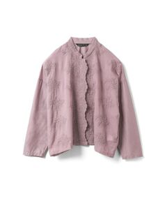 mizuiro ind / ミズイロインド シャツ・ブラウス | mizuiro ind レーススタンドカラーワイドシャツ