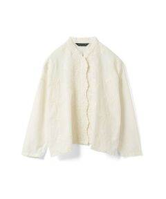 mizuiro ind / ミズイロインド シャツ・ブラウス | mizuiro ind レーススタンドカラーワイドシャツ