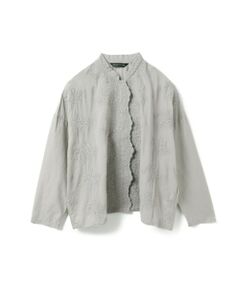 mizuiro ind / ミズイロインド シャツ・ブラウス | mizuiro ind レーススタンドカラーワイドシャツ