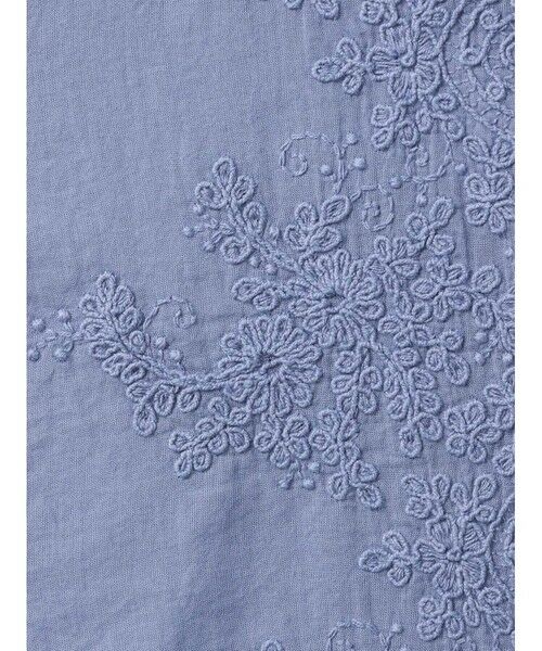 mizuiro ind / ミズイロインド シャツ・ブラウス | mizuiro ind レーススタンドカラーワイドシャツ | 詳細1
