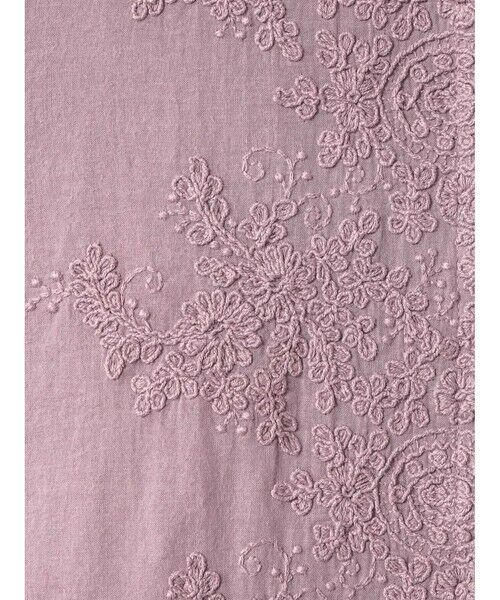 mizuiro ind / ミズイロインド シャツ・ブラウス | mizuiro ind レーススタンドカラーワイドシャツ | 詳細1