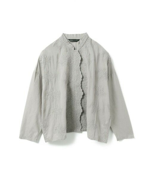 mizuiro ind◆長袖ブラウス/レース/コットン/WHT 楽天市場】mizuiro ind（ミズイロインド） レース スタンド