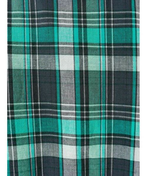 mizuiro ind / ミズイロインド ロング・マキシ丈ワンピース | mizuiro ind マドラスチェックフレアノースリーブワンピース | 詳細2