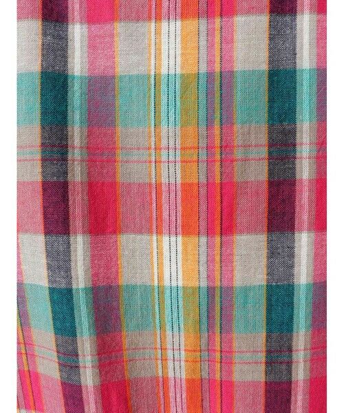 mizuiro ind / ミズイロインド ロング・マキシ丈ワンピース | mizuiro ind マドラスチェックフレアノースリーブワンピース | 詳細15