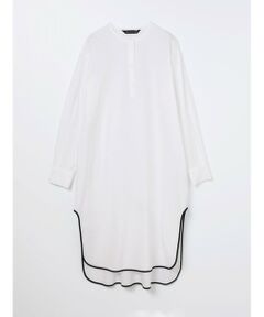 mizuiro ind / ミズイロインド ドレス | mizuiro ind バイカラーヘムシャツワンピース