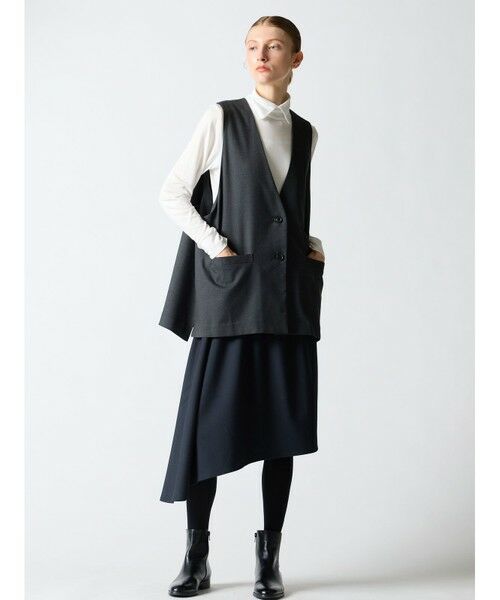 mizuiro ind / ミズイロインド ミニ・ひざ丈スカート | mizuiro ind アシンメトリースカート | 詳細11