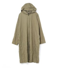 mizuiro ind / ミズイロインド テーラードジャケット | mizuiro ind ワッシャープリーツフード付きワイドコート