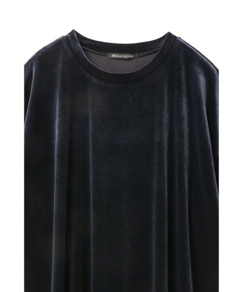 mizuiro ind / ミズイロインド カットソー | mizuiro ind ベロアワイドT | 詳細3